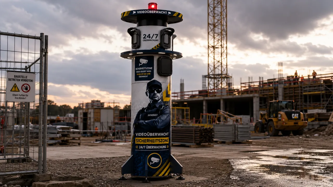 ORBITAS Tower in der Video-Version auf einer Baustelle